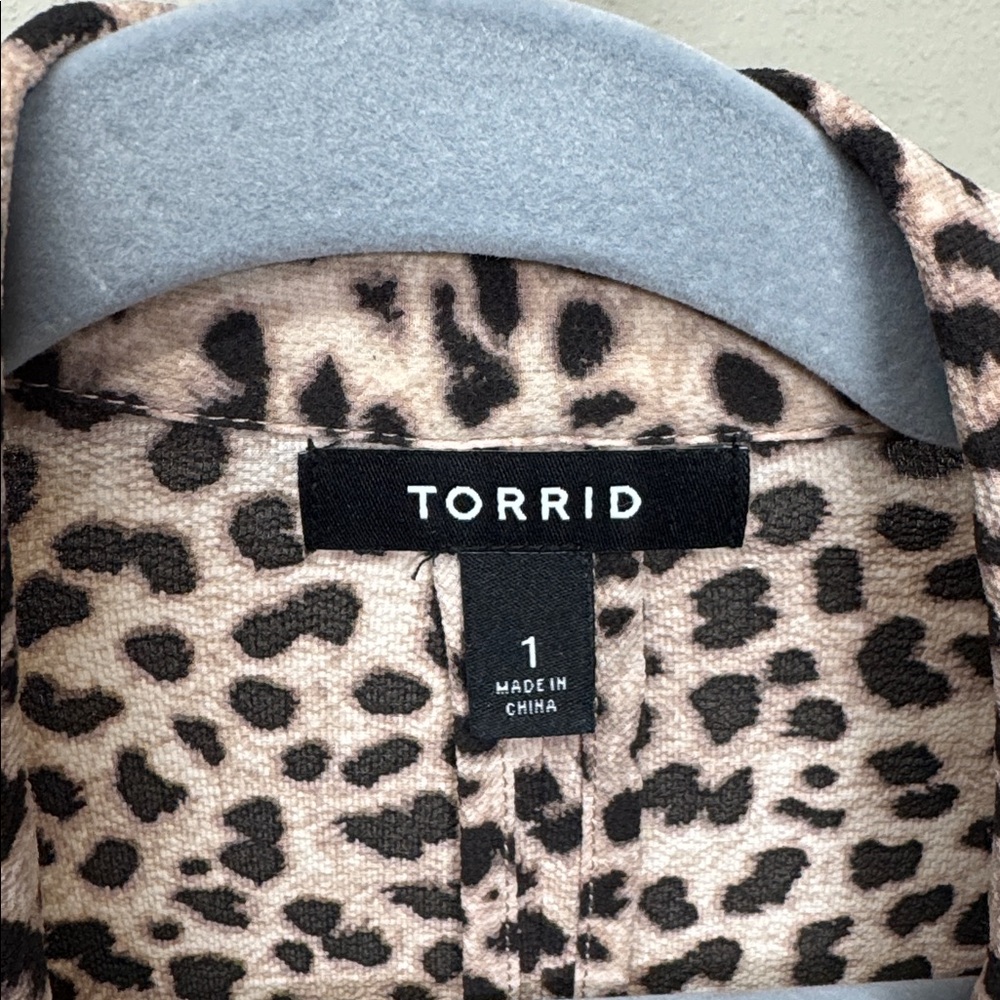 Black and Chetah Leopard Print Jacket Blazer - Picture 5 of 7
